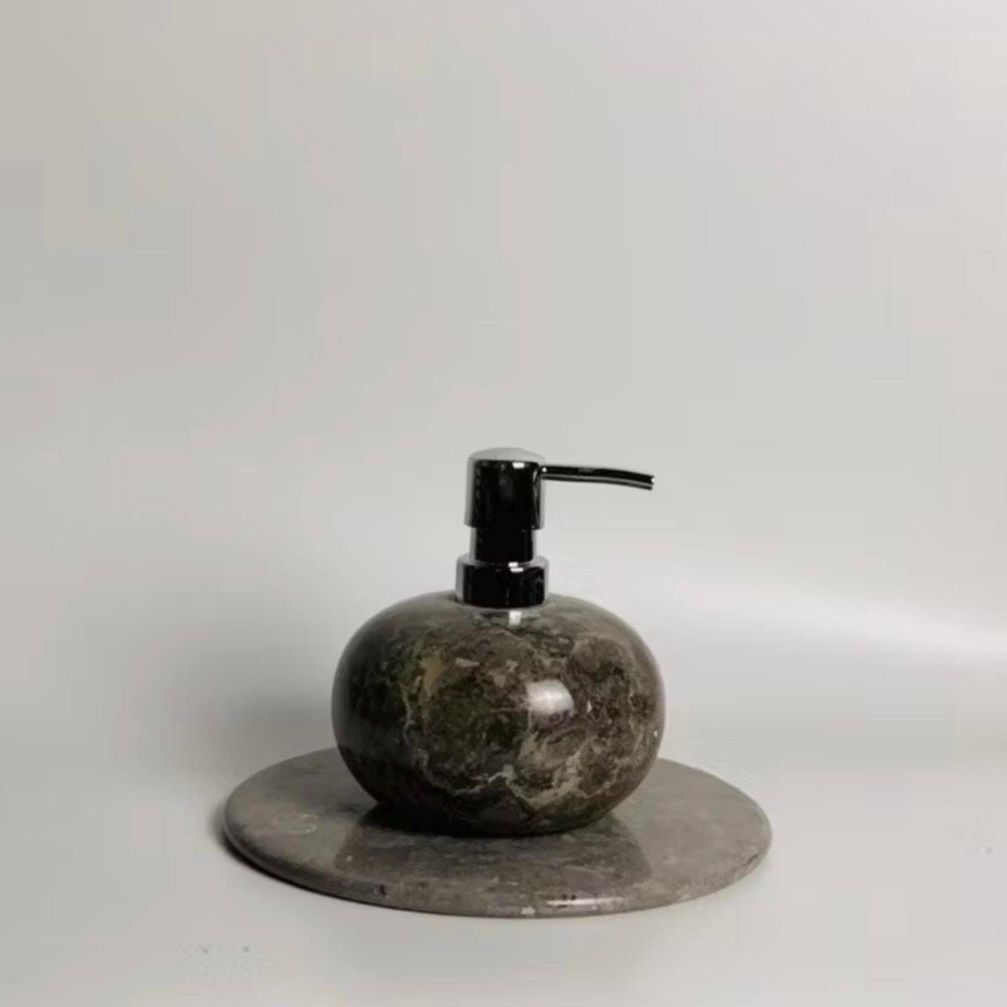 Japandi Marble Soap Dispenser | Wabi Sabi Bathroom Decor | Shampoo Bottle | Handmade Stone Bathroom Accessory