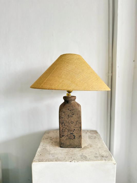 Terracotta Style Japandi Lampshade | Wabi Sabi Bedside Table Lamp | Bohemian Rustic Inspired Nordic Lamp Shade